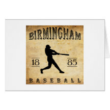 1885 Birmingham Alabama Baseball Greeting Card