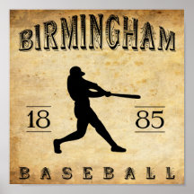 1885 Birmingham Alabama Baseball Posters