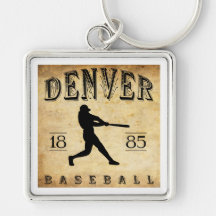 1885 Denver Colorado Baseball Key Chain
