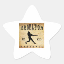 1885 Hamilton Ontario Canada Baseball Sticker