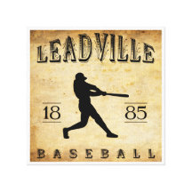 1885 Leadville Colorado Baseball Canvas Print