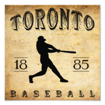 1885 Toronto Ontario Canada Baseball Photographic Print