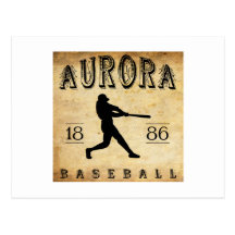 1886 Aurora Illinois Baseball Post Cards