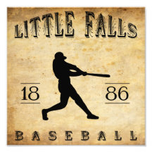 1886 Little Falls New York Baseball Photo