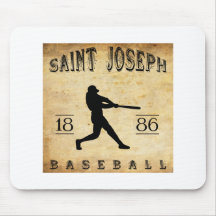 1886 Saint Joseph Missouri Baseball Mouse Pad