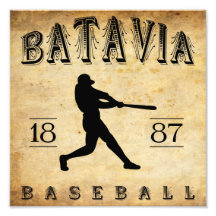 1887 Batavia New York Baseball Photograph