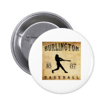 1887 Burlington Vermont Baseball Button