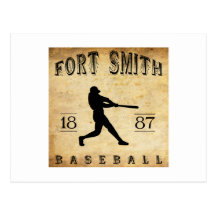 1887 Fort Smith Arkansas Baseball Postcard
