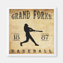 1887 Grand Forks North Dakota Baseball Refrigerator Magnets