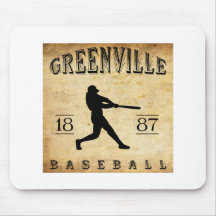 1887 Greenville Michigan Baseball Mousepads