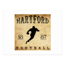 1887 Hartford Connecticut Football Post Cards