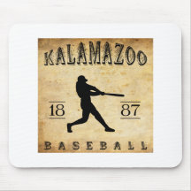 1887 Kalamazoo Michigan Baseball Mouse Pad