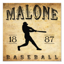 1887 Malone New York Baseball Photographic Print