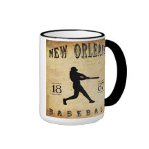 1887 New Orleans Louisiana Baseball Mug
