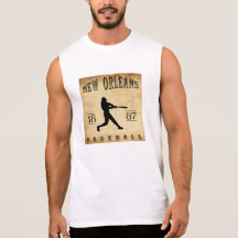 1887 New Orleans Louisiana Baseball Sleeveless Shirts