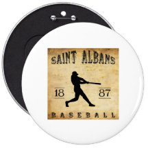 1887 Saint Albans Vermont Baseball Button