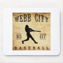 1887 Webb City Missouri Baseball Mousepads