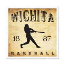 1887 Wichita Kansas Baseball Gallery Wrapped Canvas