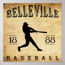 1888 Belleville New Jersey Baseball Print