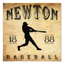 1888 Newton Kansas Baseball Art Photo
