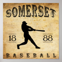1888 Somerset New Jersey Baseball Poster