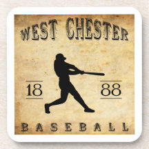1888 West Chester Pennsylvania Baseball Beverage Coaster
