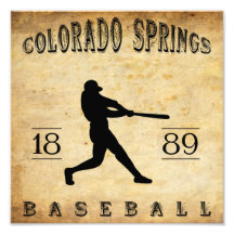 1889 Colorado Springs Colorado Baseball Photo Art