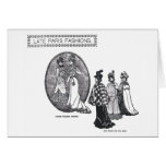 1890 Autumn Fashions from Paris Card
