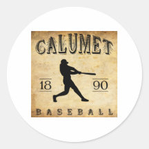 1890 Calumet Michigan Baseball Stickers