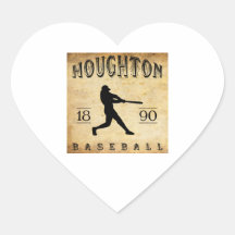 1890 Houghton Michigan Baseball Sticker