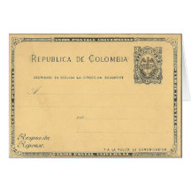 1890s Vintage Republica De Columbia Postale Cards
