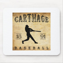1891 Carthage Missouri Baseball Mousepad