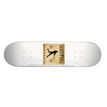 1891 Deadwood South Dakota Baseball Custom Skate Board