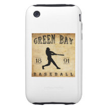 1891 Green Bay Wisconsin Baseball Tough iPhone 3 Cover