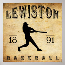 1891 Lewiston Maine Baseball Posters