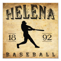 1892 Helena Montana Baseball Photo Print
