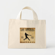 1892 Los Angeles California Baseball Tote Bags