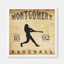 1892 Montgomery Alabama Baseball Refrigerator Magnet