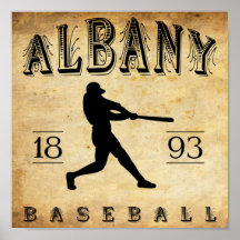 1893 Albany Oregon Baseball Poster