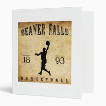 1893 Beaver Falls Pennsylvania Basketball Binder