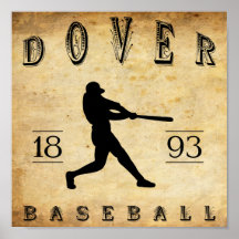 1893 Dover New Hampshire Baseball Poster