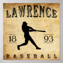 1893 Lawrence Kansas Baseball Posters
