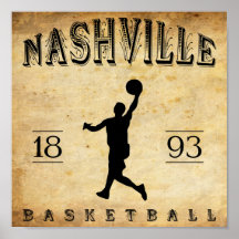 1893 Nashville Tennessee Basketball Poster