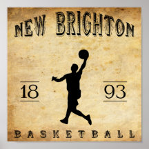 1893 New Brighton Pennsylvania Basketball Posters