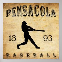 1893 Pensacola Florida Baseball Poster