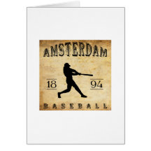 1894 Amsterdam New York Baseball Greeting Cards