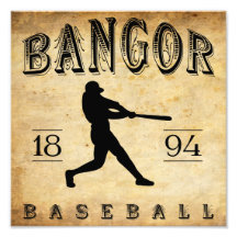 1894 Bangor Maine Baseball Photo Art