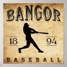 1894 Bangor Maine Baseball Posters