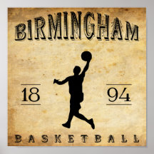 1894 Birmingham Alabama Basketball Print