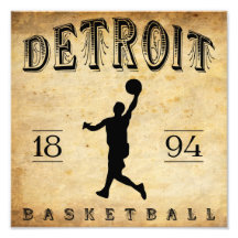 1894 Detroit Michigan Basketball Photo